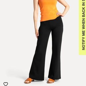 Betabrand Wide Leg Pocketed Dress Pant